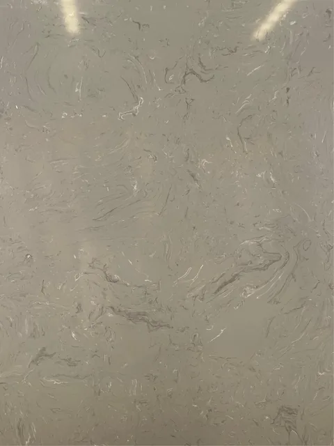 gray engineered stone slab, with an uncluttered setting