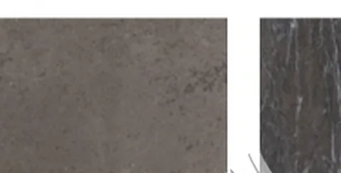 gray stone slab, with a plain surface and a matte finish, against a pale background