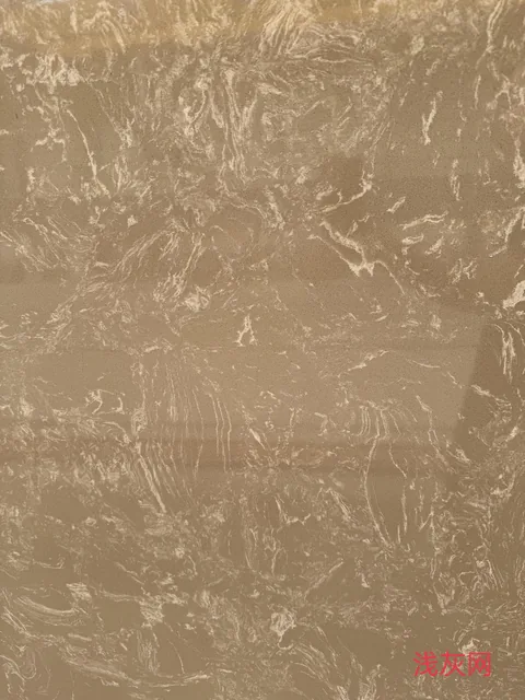 cream-beige engineered stone slab, with a single full slab and fine veining, in a close surface view