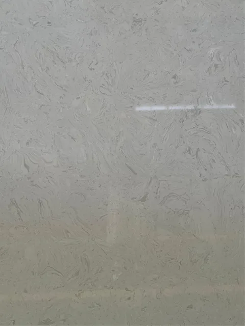 gray engineered stone slab, shown from a frontal view with subtle pattern contrast