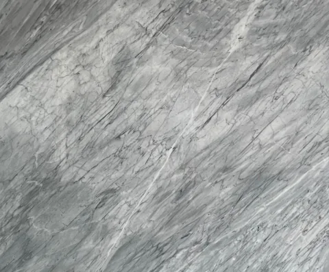 gray stone slab, with fine veining, shown from an overhead view with single main form