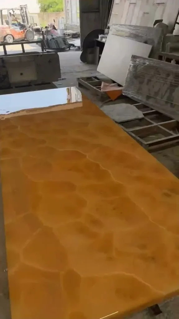 Agate jade large slab with banded veining