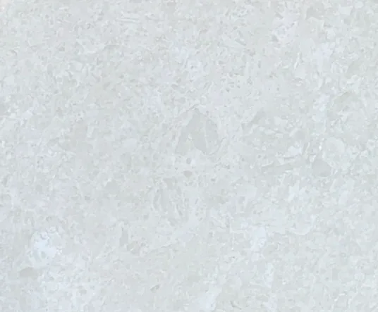 white stone slab, with a single full slab and cloudy mottling, in a close surface view